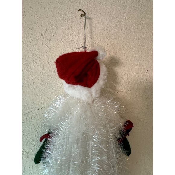 Holiday Time Santa Claus Floppy Figurine Decoration Fuzzy Beard & Mittens NWT - Picture 10 of 13